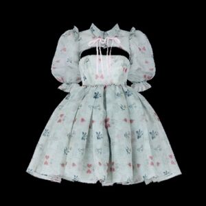 Selkie Love Letter shrug Puff Dress XxL